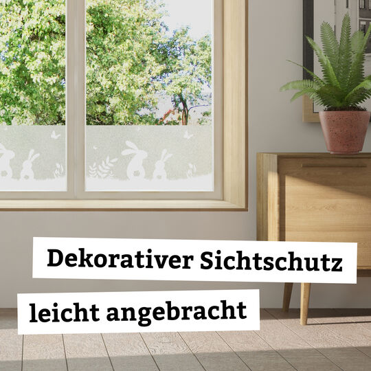 Fensterfolie static window border Lovely Rabbits image number null